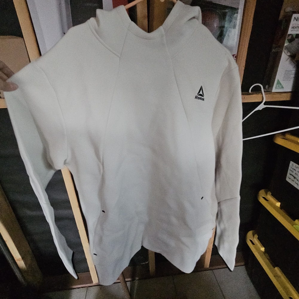 Reebok Men's Cream Hoodie